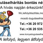 Duguláselhárítás X. kerület
